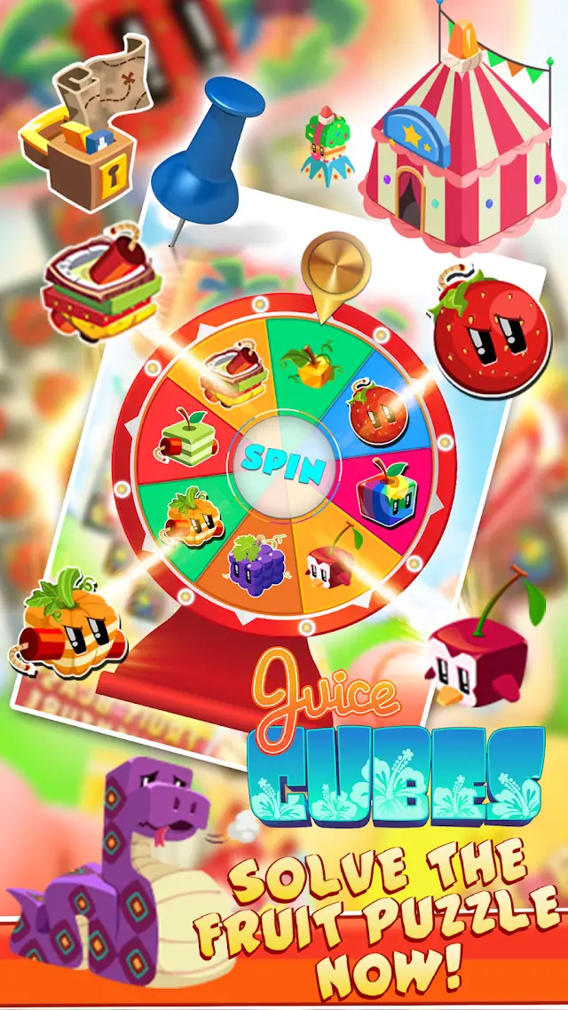 Juice cube gameplay screen 1